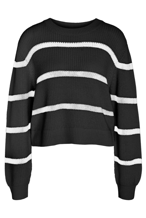 Noisy may nmmaysa l/s stripe o-neck knit