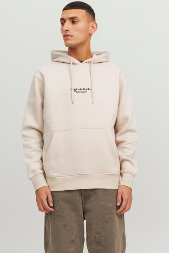 Jack & Jones Trui JORVESTERBRO SWEAT HOOD NOOS 12241687 MOONBEAM