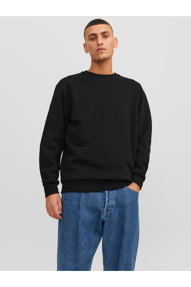 JJEBRADLEY SWEAT CREW NOOS 12249341 BLACK