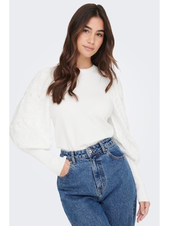 Only Trui ONLMELITA L/S O-NECK PULLOVER KNT N 15235327 Cloud Dancer