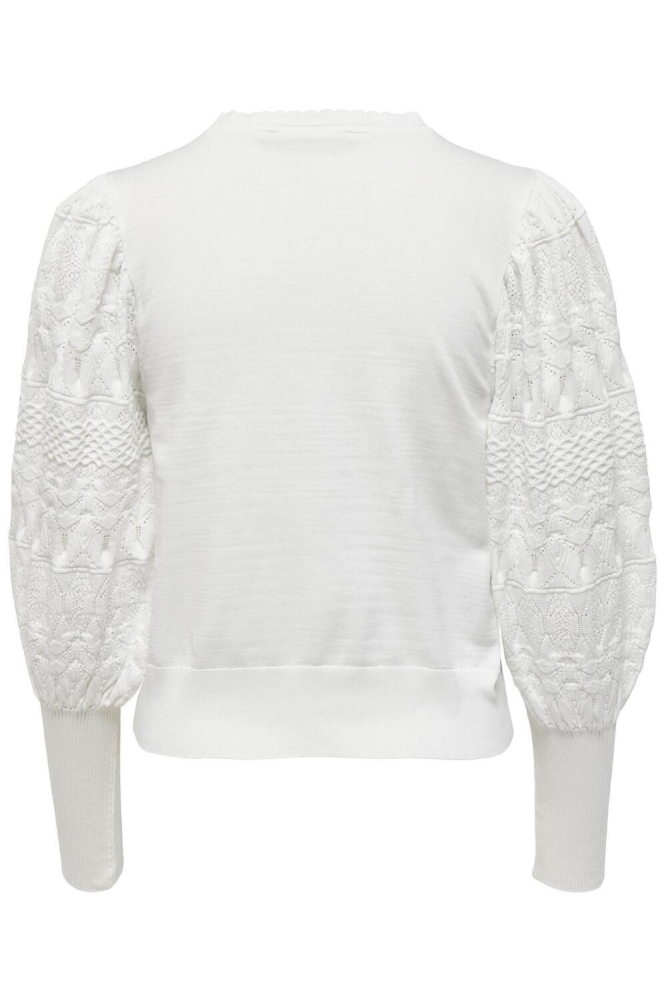 ONLMELITA L/S O-NECK PULLOVER KNT N 15235327 Cloud Dancer