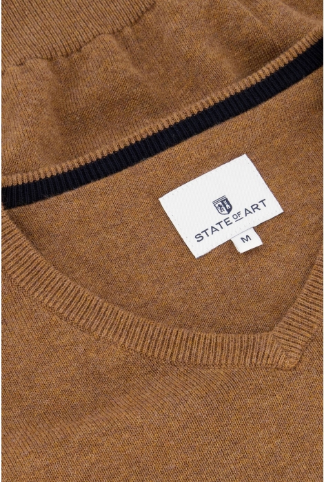 State of Art pullover v-neck plai