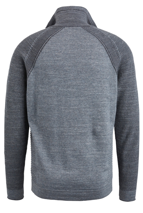 Cast Iron half zip collar cotton heather pla