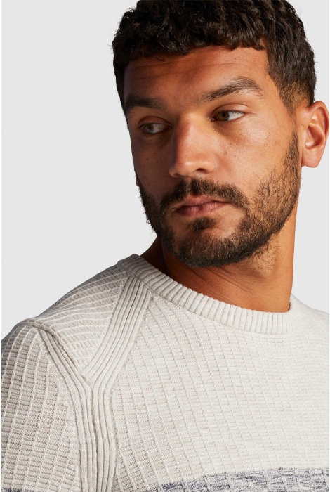 Cast Iron crewneck casual stripe crewneck