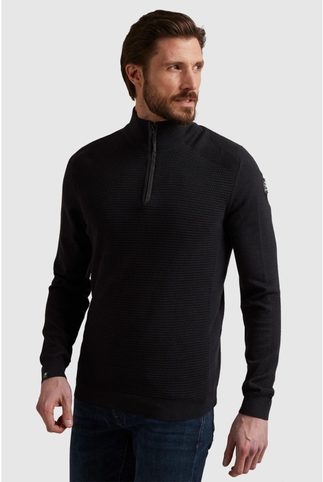 Vanguard half zip collar cotton structure