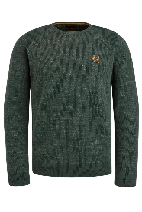 PME legend r-neck cotton rib melee knit