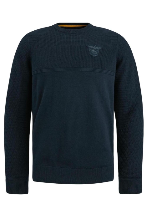 PME legend r-neck cotton structure knit