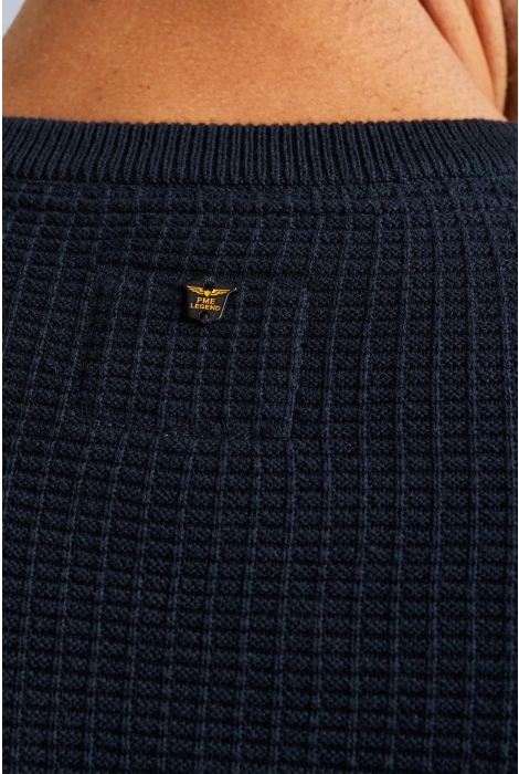 PME legend r-neck cotton structure knit