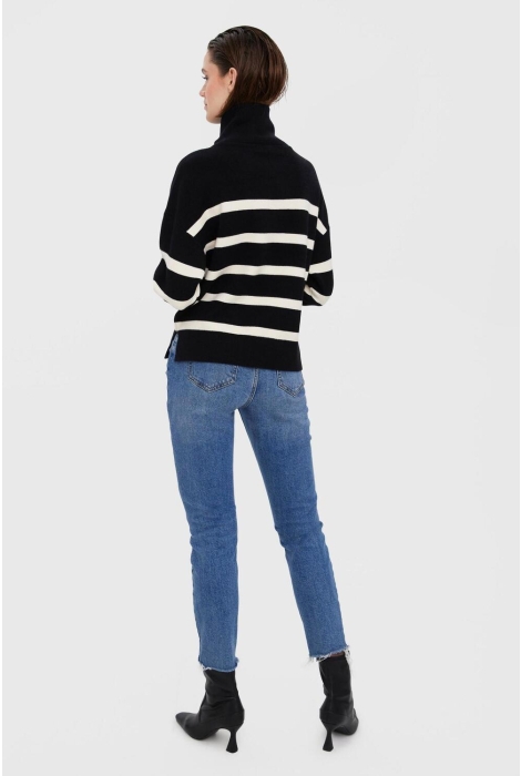 Vero Moda vmsaba stripe ls highneck blouse ga