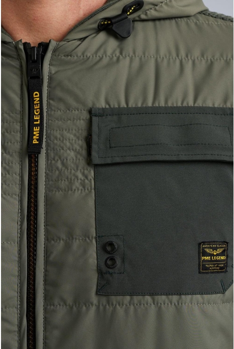 PME legend zip jacket material mix hybrid sty