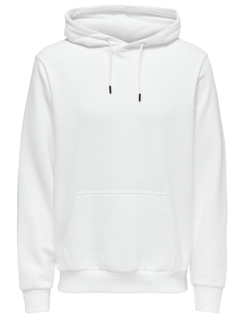 Only & Sons Trui ONSCERES HOODIE SWEAT NOOS 22018685 BRIGHT WHITE