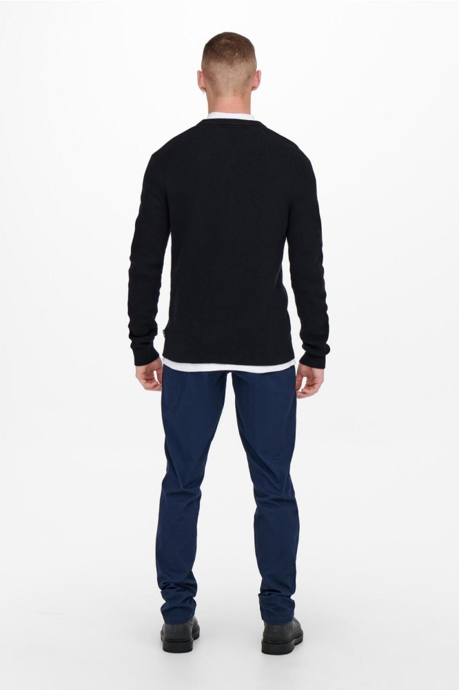 ONSPHIL REG 12 STRUC CREW KNIT NOOS 22022855 DARK NAVY