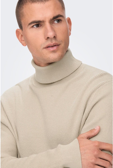 Only & Sons onsphil reg 12 struc roll neck knit