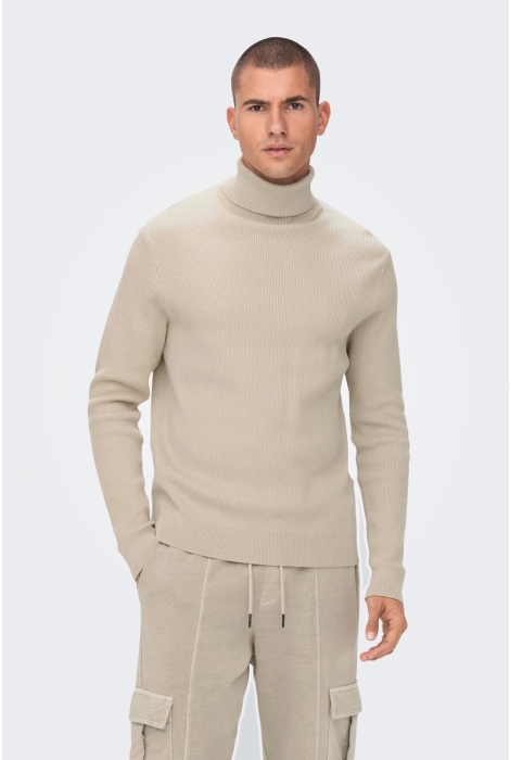 Only & Sons onsphil reg 12 struc roll neck knit