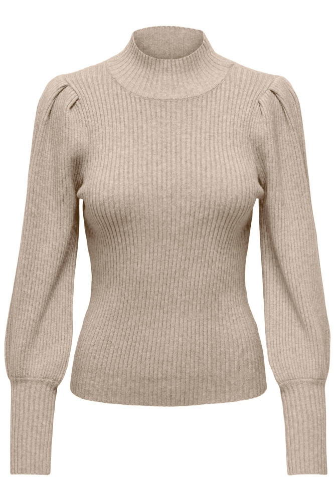 ONLKATIA L/S HIGHNECK PULLOVER KNT 15232494 MOCHA MERINGUE