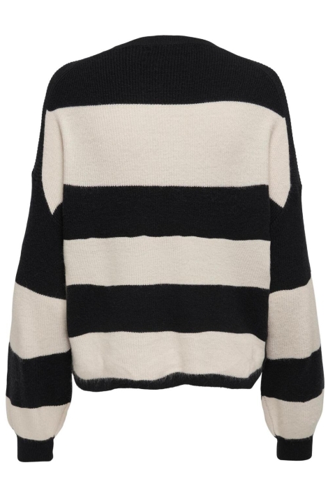 Only onlatia l/s stripe pullover knt noo