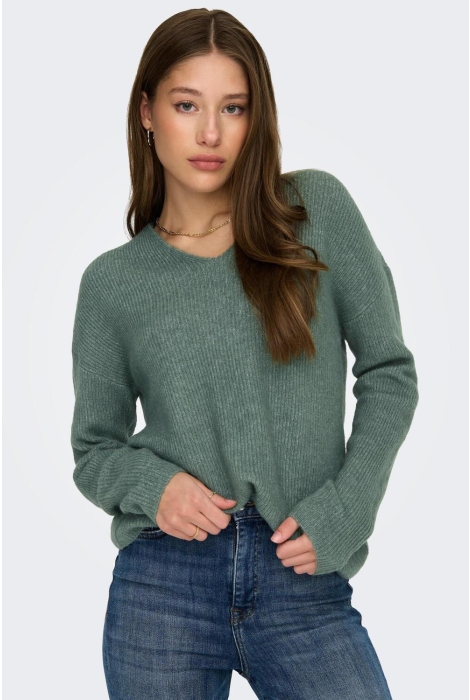 Only onlcamilla v-neck l/s pullover knt