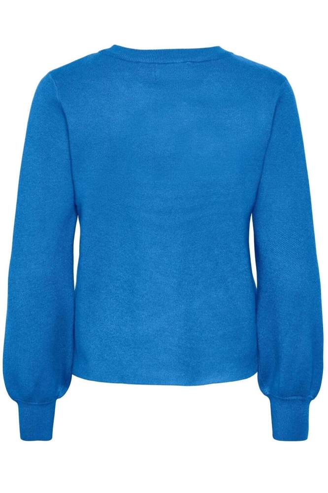pcjenna ls o-neck knit noos bc 17126297 pieces trui french blue