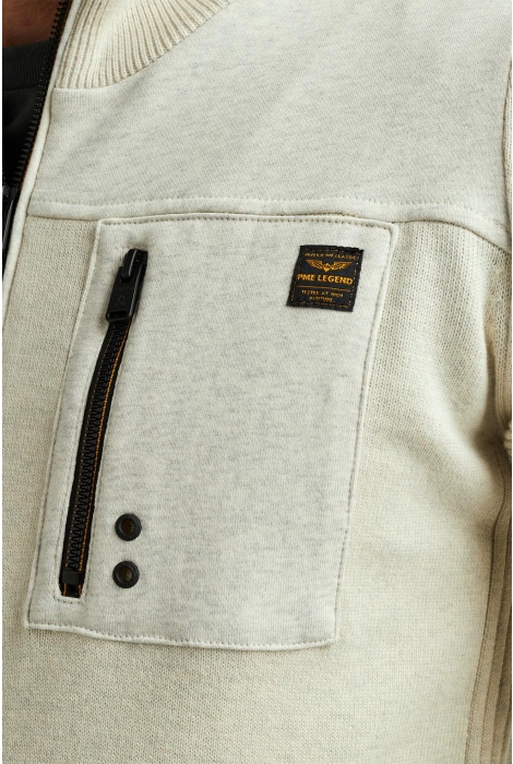 PME legend zip jacket knit sweat combination