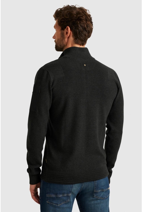 PME legend half zip collar cotton knit