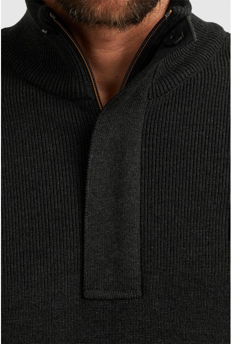 PME legend half zip collar cotton knit