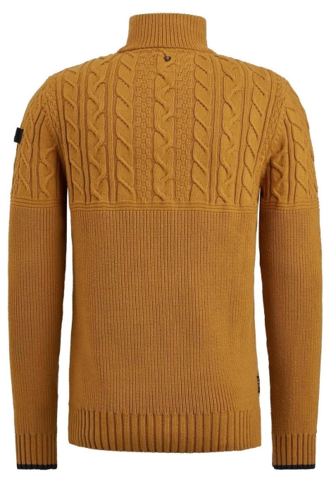 PME legend half zip collar cotton rib knit