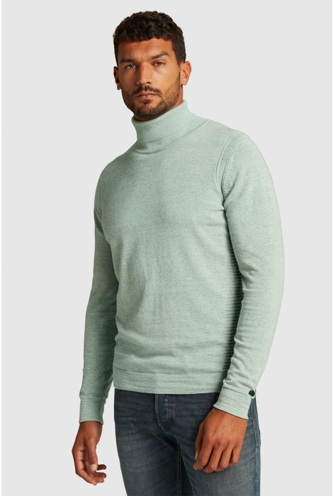 Cast Iron turtleneck cotton heather plated