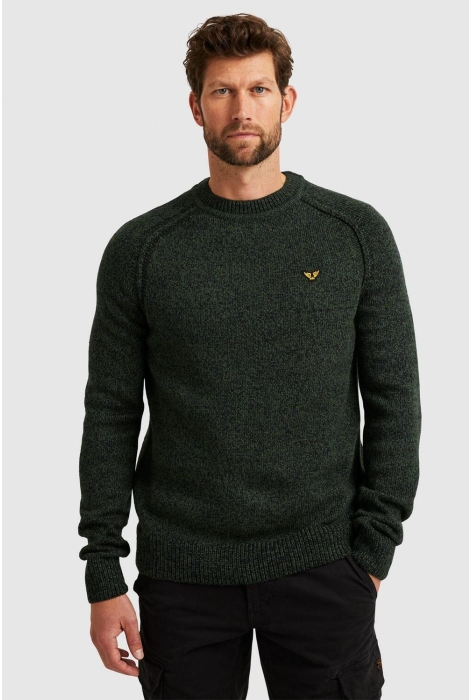 PME legend r-neck heavy knit mixed yarn knit