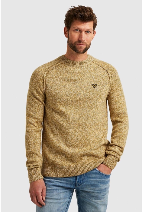 PME legend r-neck heavy knit mixed yarn knit