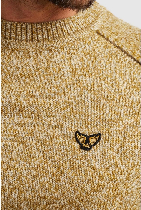 PME legend r-neck heavy knit mixed yarn knit