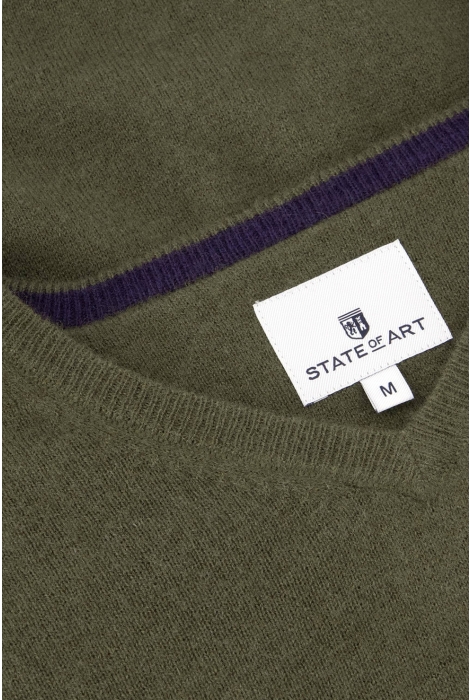 State of Art pullover v-neck plai