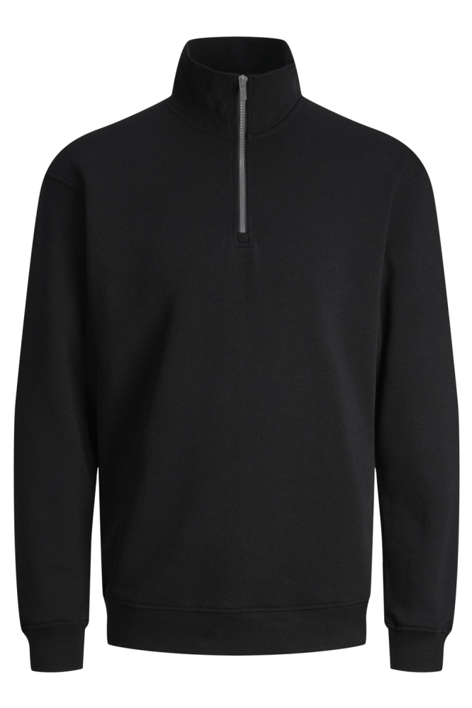 JJEBRADLEY SWEAT HALF ZIP NOOS 12250747 Black