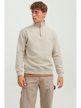 Jack & Jones Trui JJEBRADLEY SWEAT HALF ZIP NOOS 12250747 Moonbeam