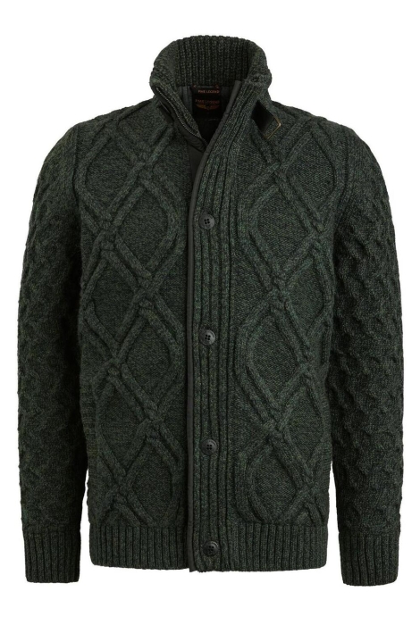 PME legend zip jacket heavy knit mixed yarn