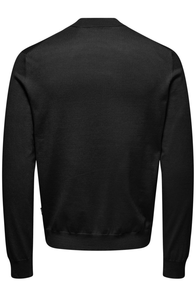 ONSWYLER LIFE REG 14 LS MOCK KNIT 22027562 Black