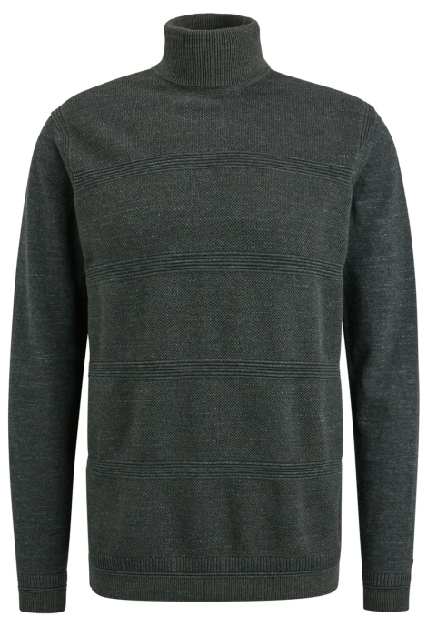 Cast Iron roll neck cotton heather plated ro