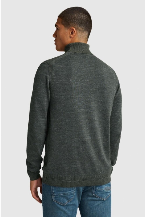 Cast Iron roll neck cotton heather plated ro