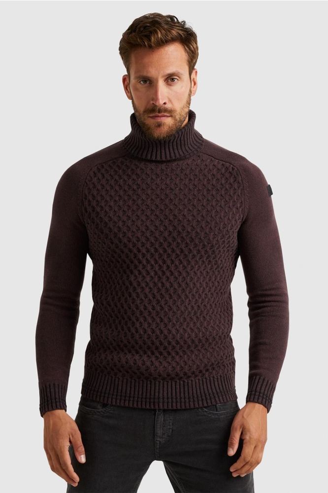 TURTLENECK PULLOVER WITH TEXTURE PKW2310302 8200