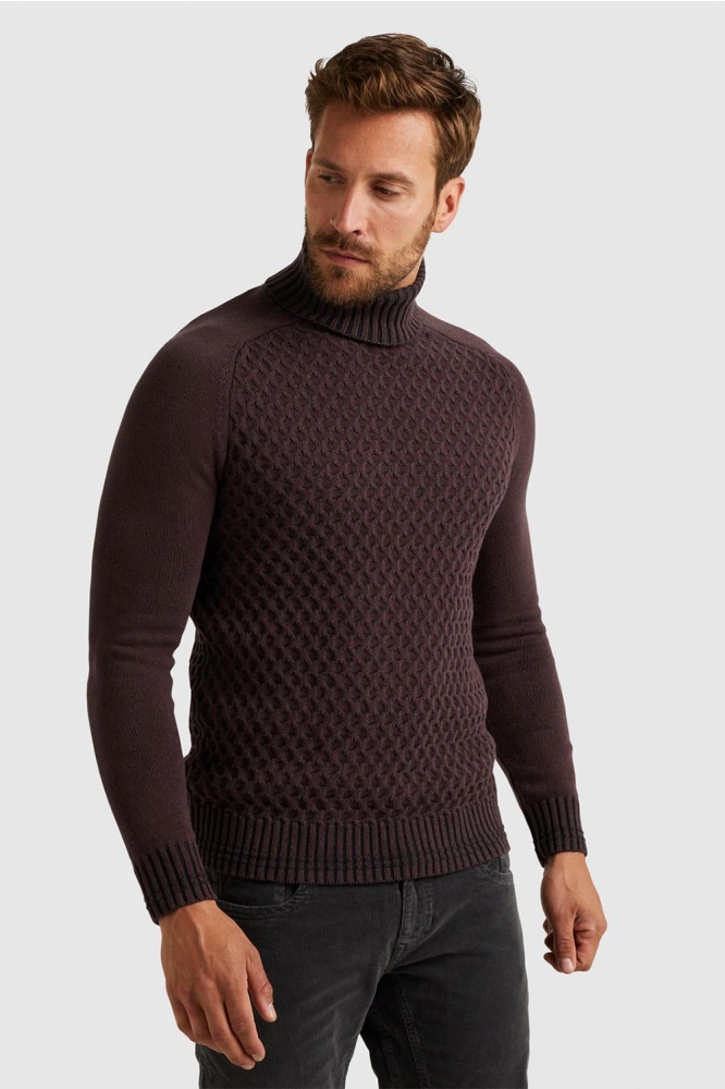 TURTLENECK PULLOVER WITH TEXTURE PKW2310302 8200