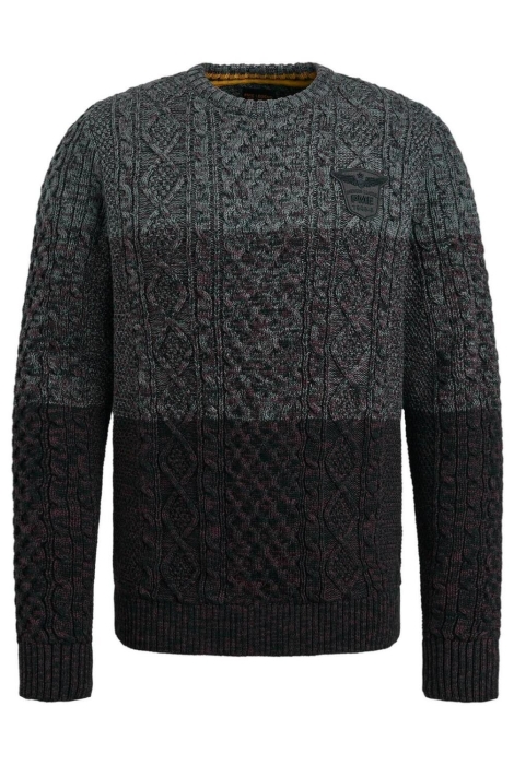 PME legend r-neck cable knit