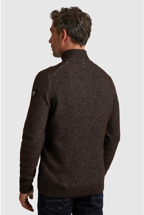 Vanguard half zip collar wool blend