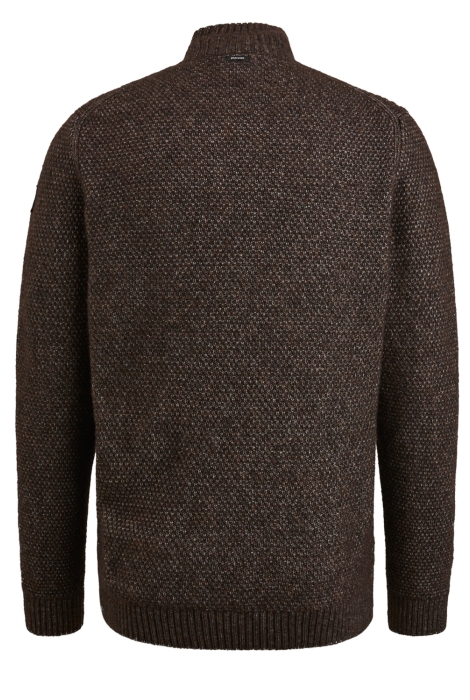 Vanguard half zip collar wool blend