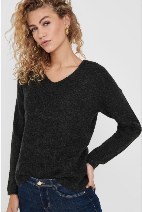 Only onlcamilla v-neck l/s pullover knt