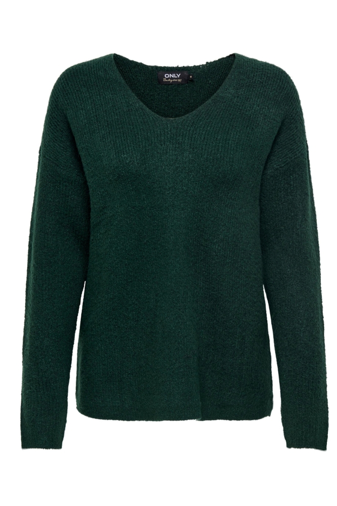 ONLCAMILLA V-NECK L/S PULLOVER KNT 15204588 Scarab