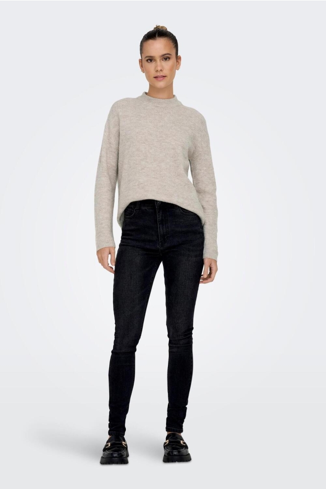 ONLCAMILLA O-NECK L/S PULLOVER NOOS 15277080 Pumice Stone