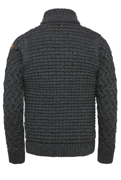 PME legend zip jacket heavy knit mixed yarn