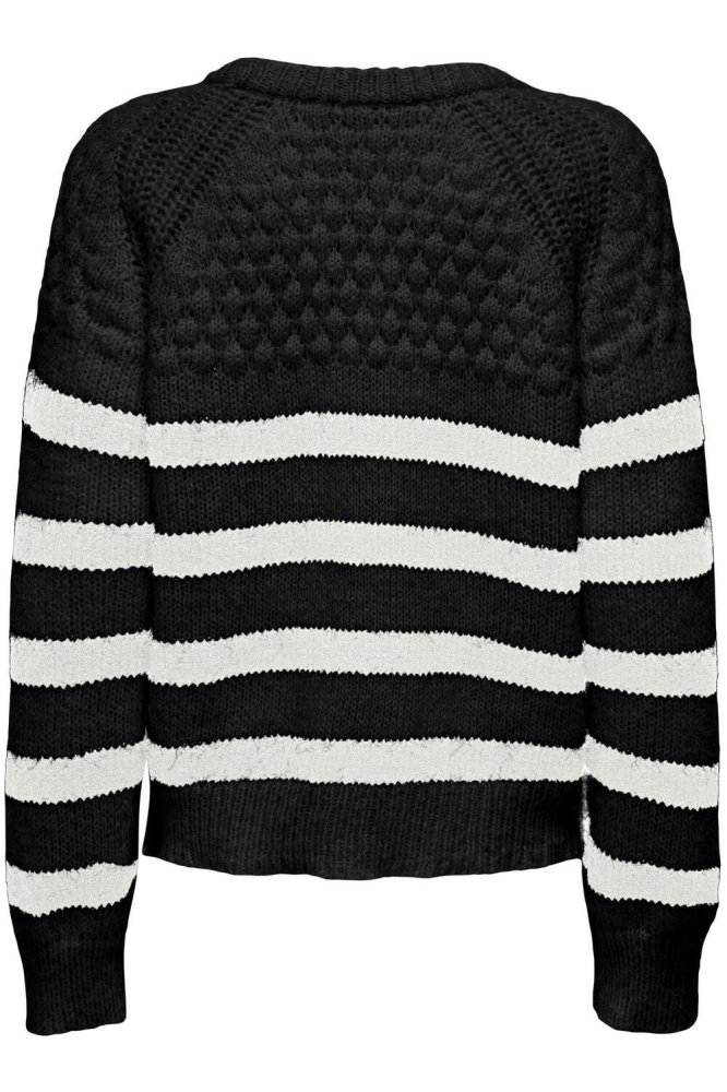 ONLBILLIE LIFE LS STRIPE O-NECK EX 15323980 Black/Cloud Dancer