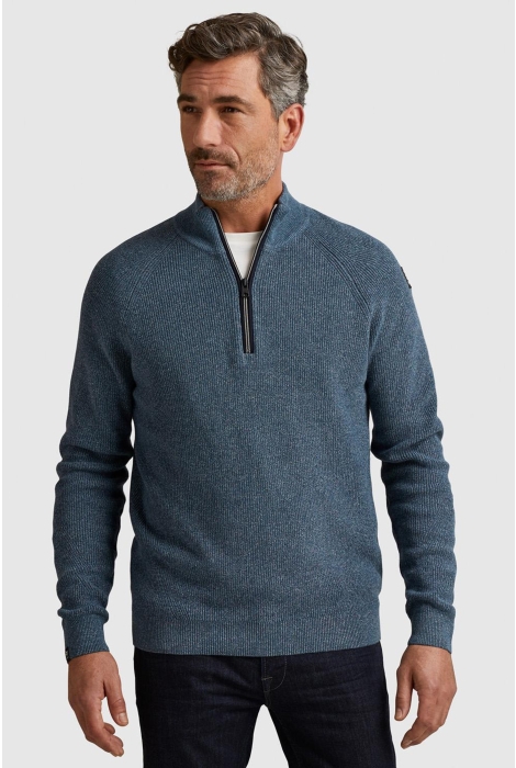 Vanguard half zip collar cotton mouline