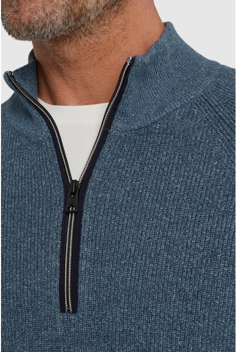 Vanguard half zip collar cotton mouline