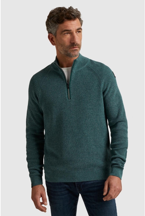 Vanguard half zip collar cotton mouline